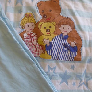 Pyjama customisé patch vintage Bonne nuit les petits...avec nounours, nicolas et pimprenelle...retour en enfance image 3