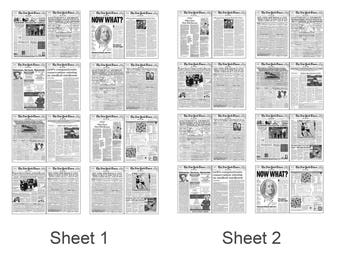 3 Miniature /'TRUMP/' WINS ELECTION Newspapers Dollshouse 1:12 scale