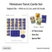 Printable Miniature Tarot Cards Deck Dollhouse Tarot Cards Witch House ...
