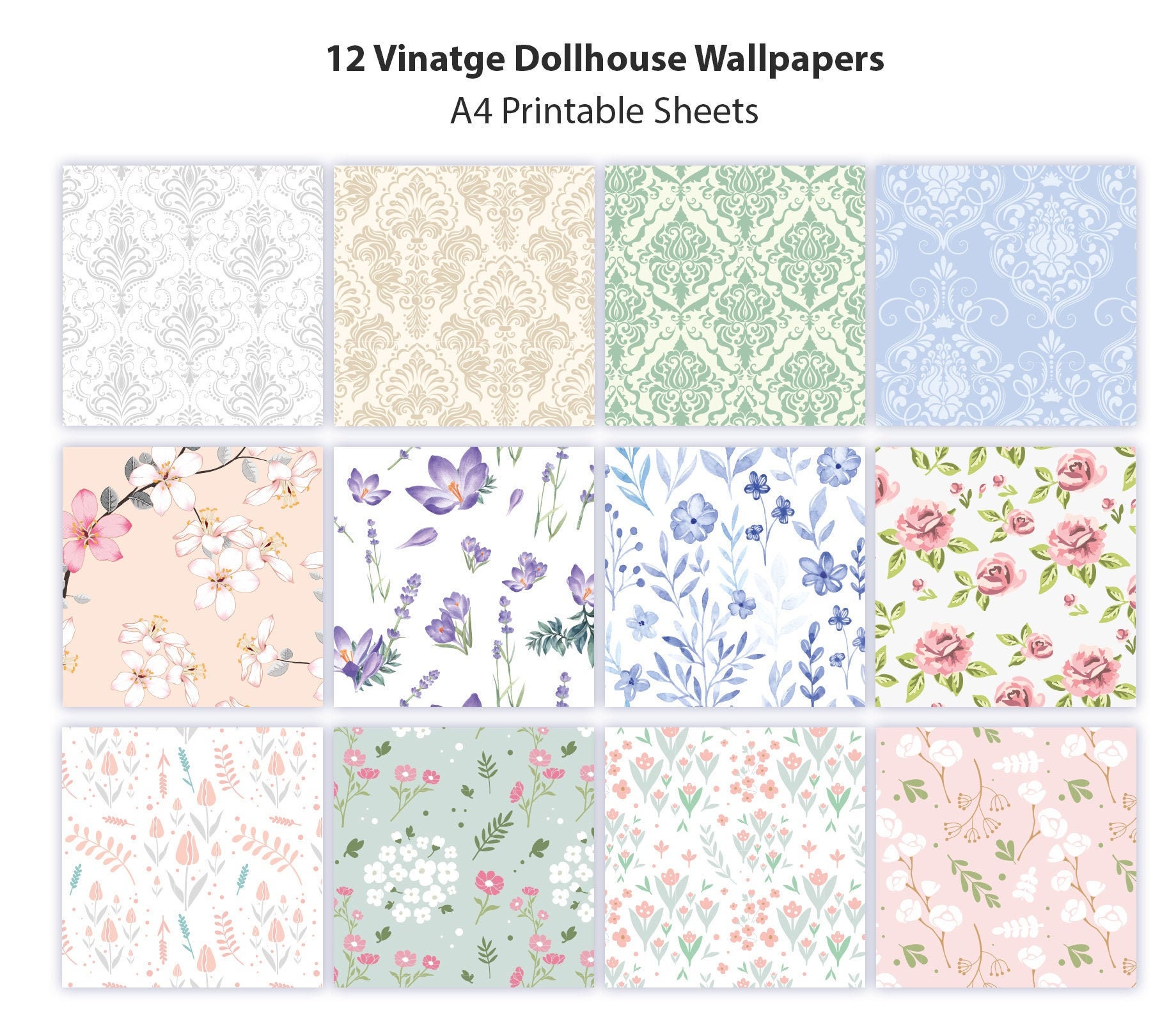 Dollhouse Wallpaper Designed By Bradbury  Bradbury