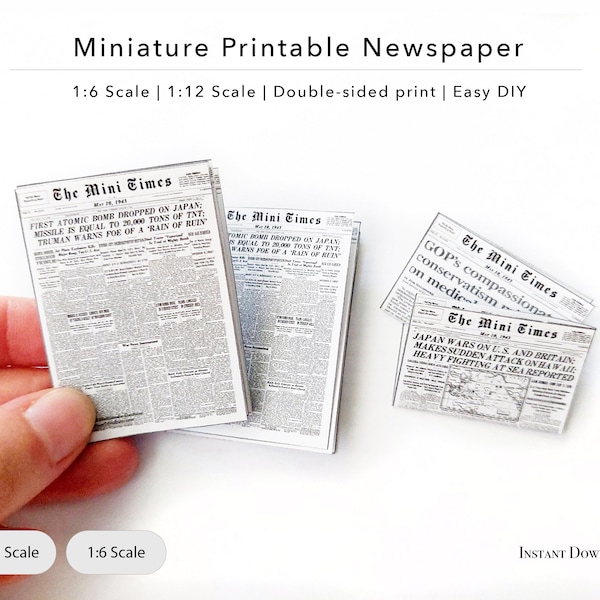 Miniature Printables - Etsy