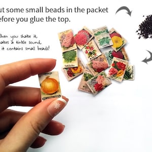 Printable Miniature Seed Packets: Dollhouse Garden (digital File) - Etsy