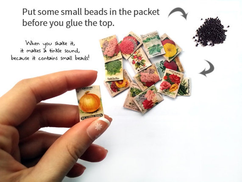 Printable Miniature Seed Packets Digital File Printable Etsy New Zealand
