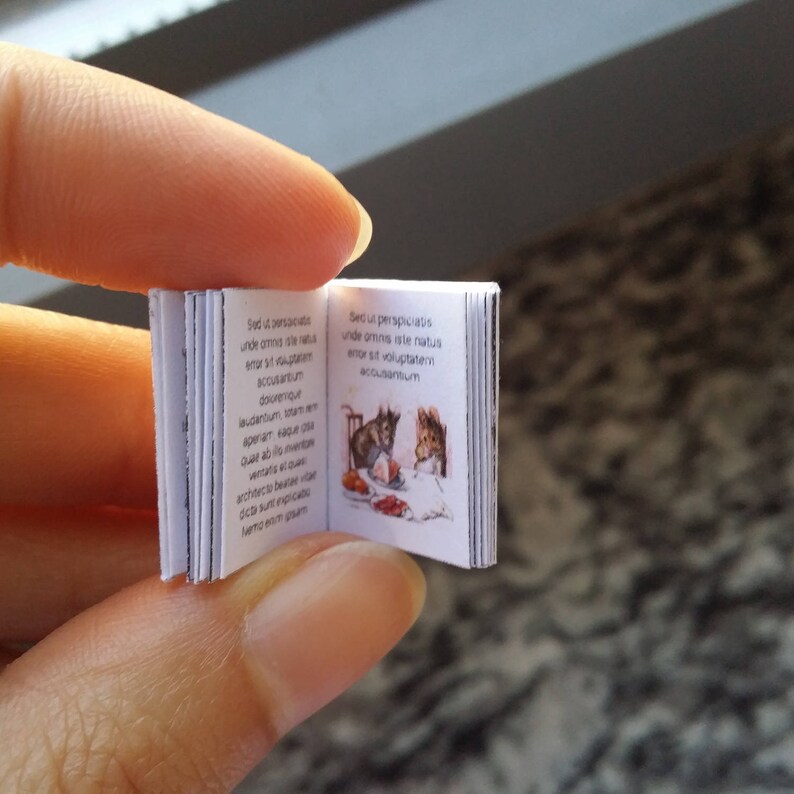 Miniature Printable Books for Dollhouse 1:12 Downloadable | Etsy