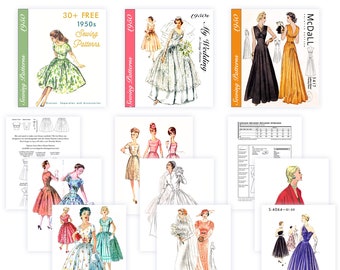 3 Printable Vintage Sewing Magazines with pages | Miniature | 1/6 and 1/12 Scale | Instant Download | PDF sheet | Dollhouse Books