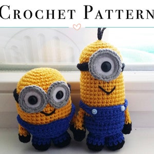 2 Gelbe Monster Häkelanleitungen | Amigurumi-Muster | PDF (mit 2 Schnittmustern) | Sofortdownload | Leicht zu häkeln