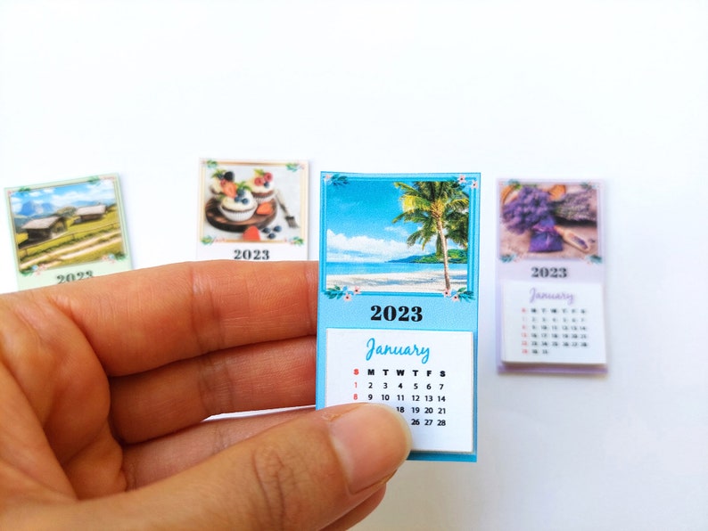 4 Printable 2023 Calendars Dollhouse Miniature DIY Item - Etsy Denmark