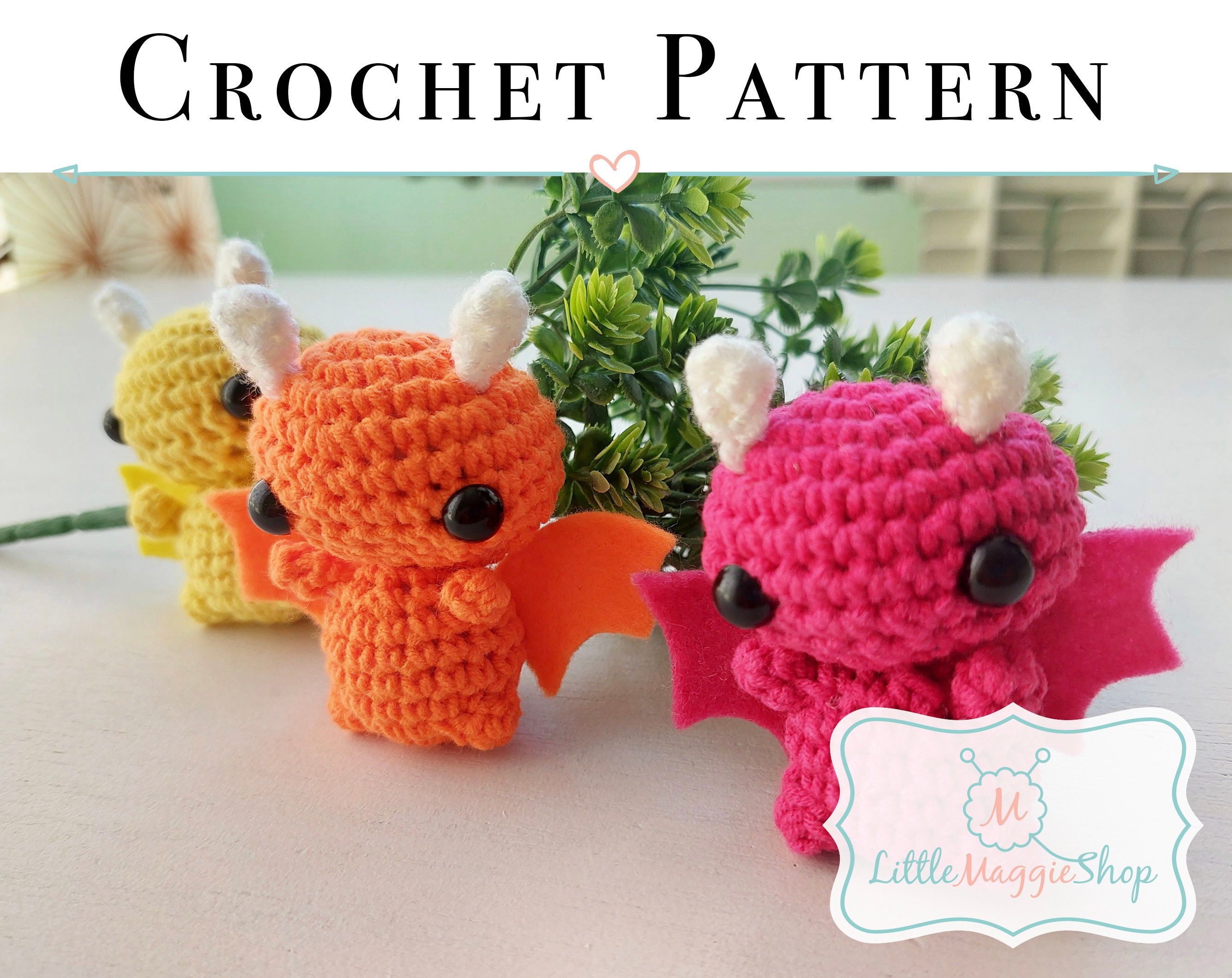 Baby Dragon Crochet Pattern Small Amigurumi Crochet Keychain PDF Instant Download Easy Crochet Kids Gift Girl or Boy Gift Etsy Canada