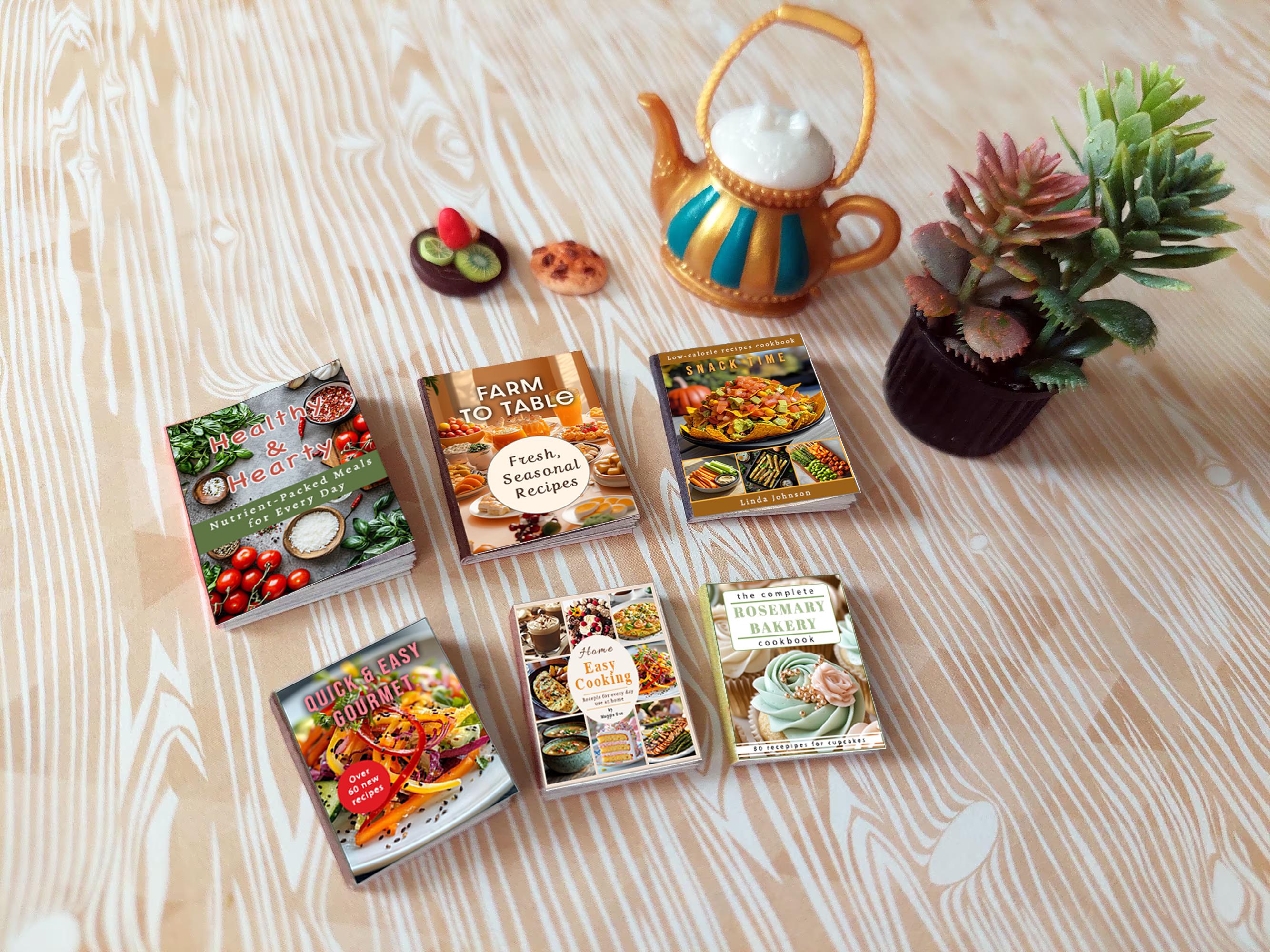 Libri Di Cucina Per Case Delle Bambole In Miniatura - Foto 14