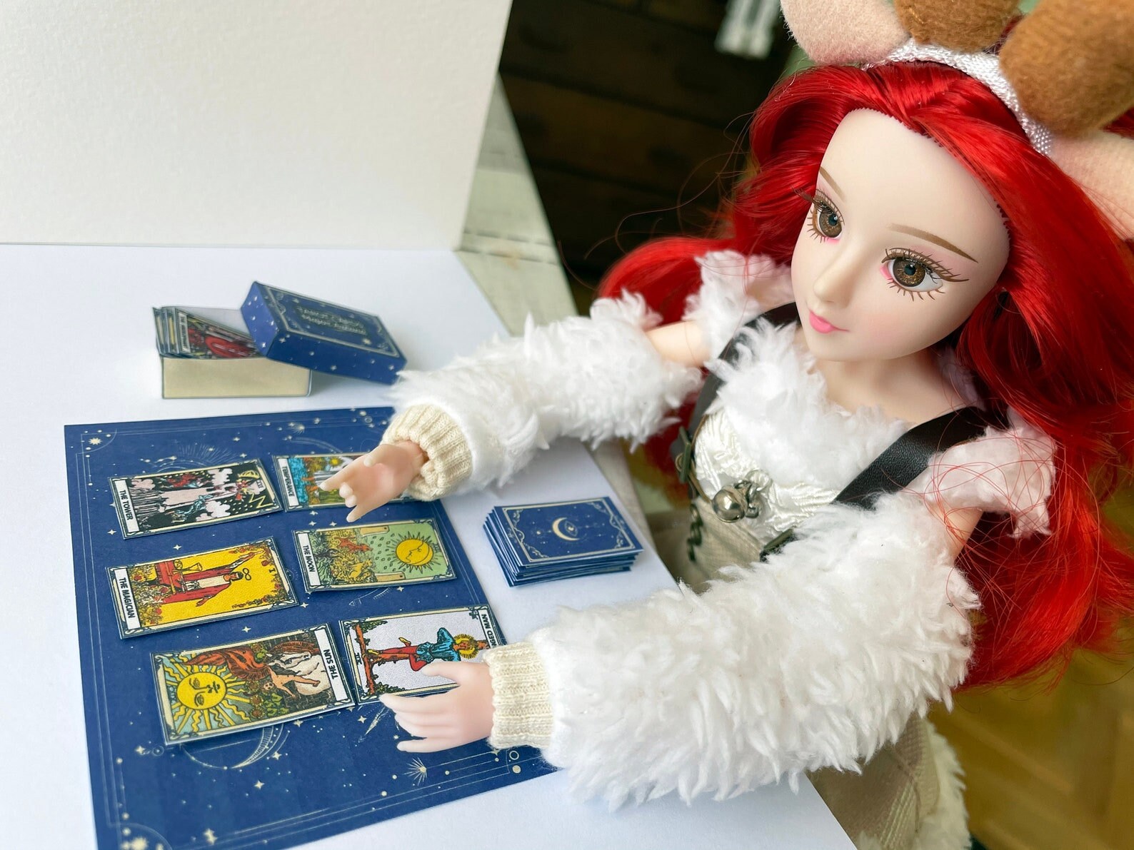 Printable Miniature Tarot Cards Deck Dollhouse Tarot Cards - Etsy