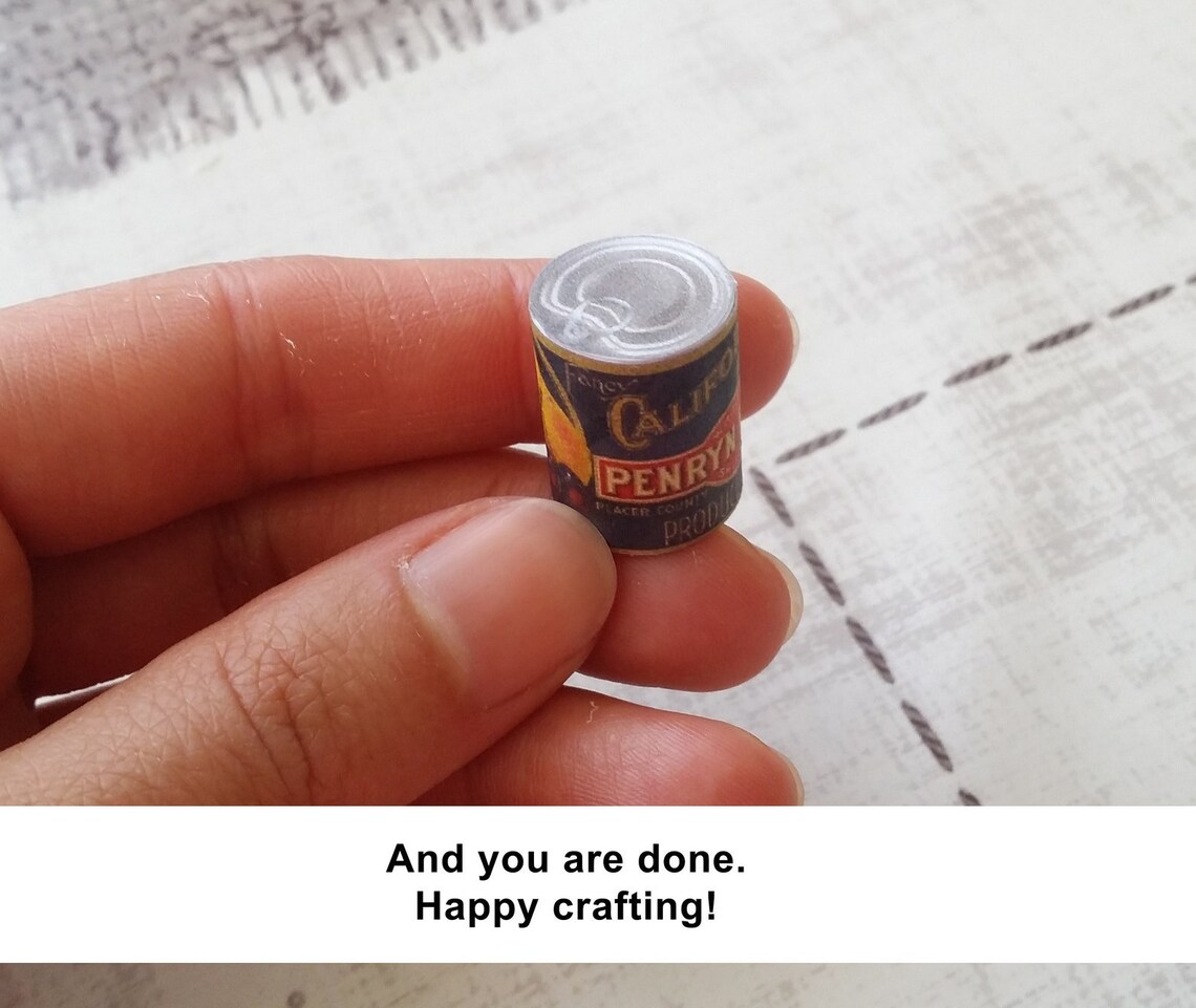 Miniature Printable Canned Food Labels Dollhouse Miniatures - Etsy