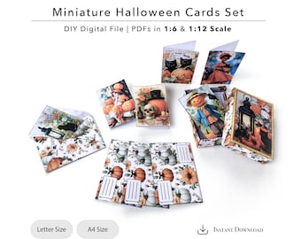 Miniatura de Halloween: Casa de muñecas DIY (Descarga digital en PDF)