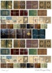 Vintage Miniature Book Covers Set, 1:12 scale, Miniatures, Printable covers for do it yourself dollhouse books, Digital file, PDF, JPG 