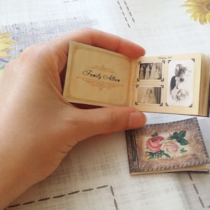 Miniature Printable Vintage Photo Album | DIY | Digital File | Instant ...
