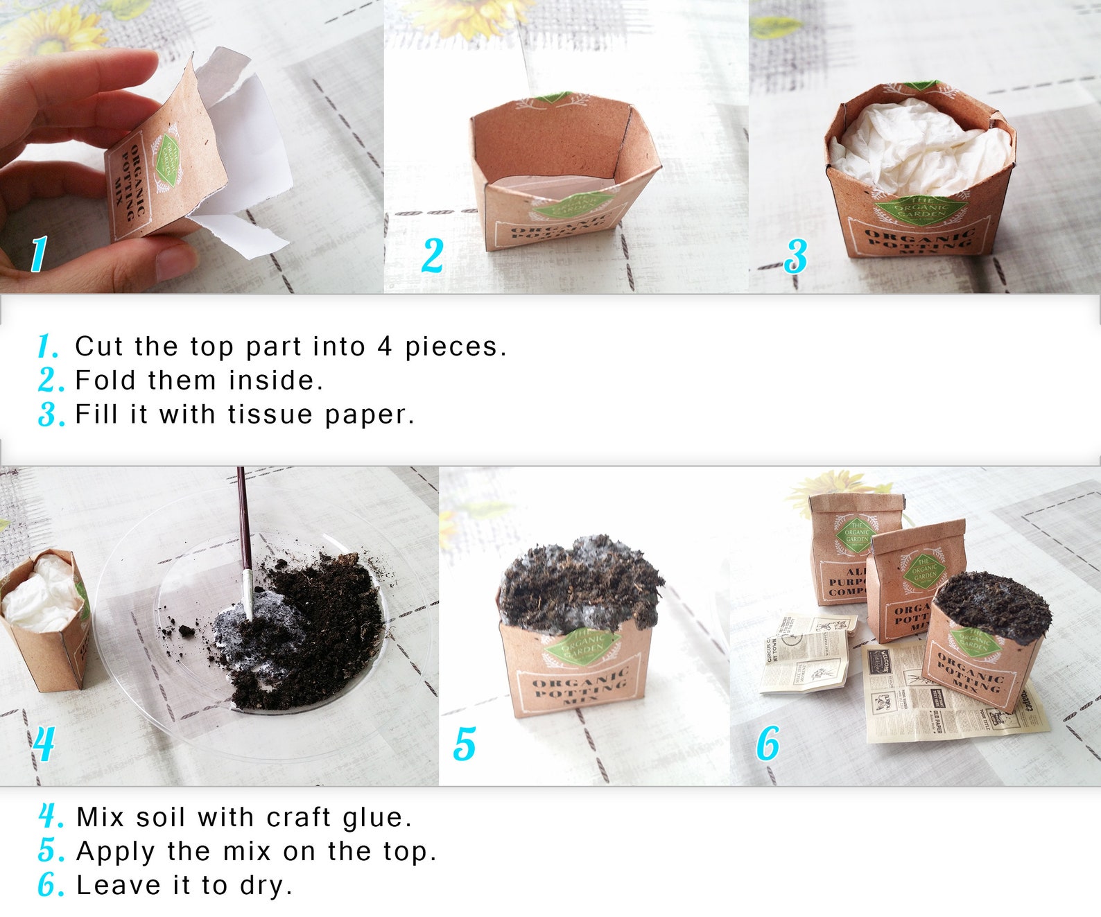 Miniature Printable Gardening Set Flower Bulb Packages | Etsy
