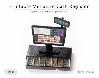 Cash Register Caja Registradora De Carton Pinterest Plantilla De