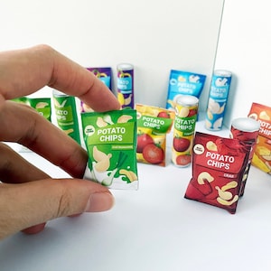 Printable Chips Packaging | Dollhouse Miniatures | 1/6 | 1/12 Scale ...