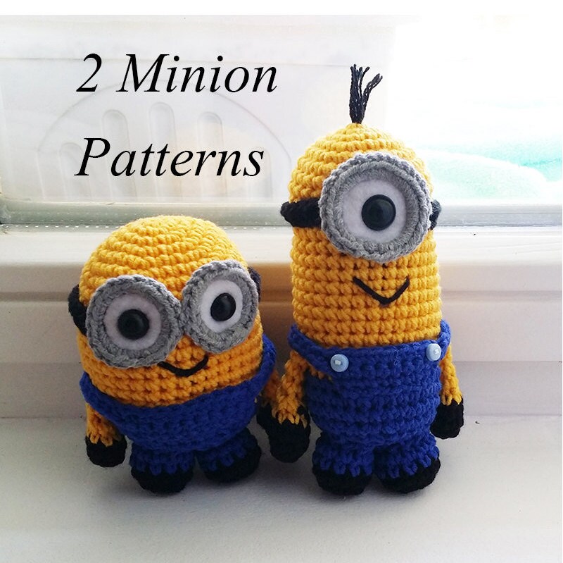 Crochet Minion Amigurumi Pattern PDF 2 Patterns Included Etsy