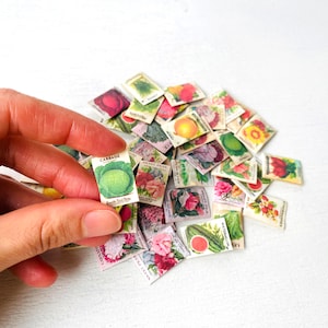 Printable Miniature Seed Packets: Dollhouse Garden (digital File) - Etsy