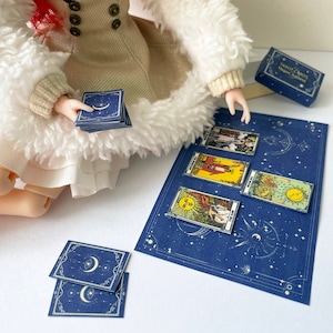 Printable Miniature Tarot Cards Deck | Dollhouse Tarot Cards | Witch ...