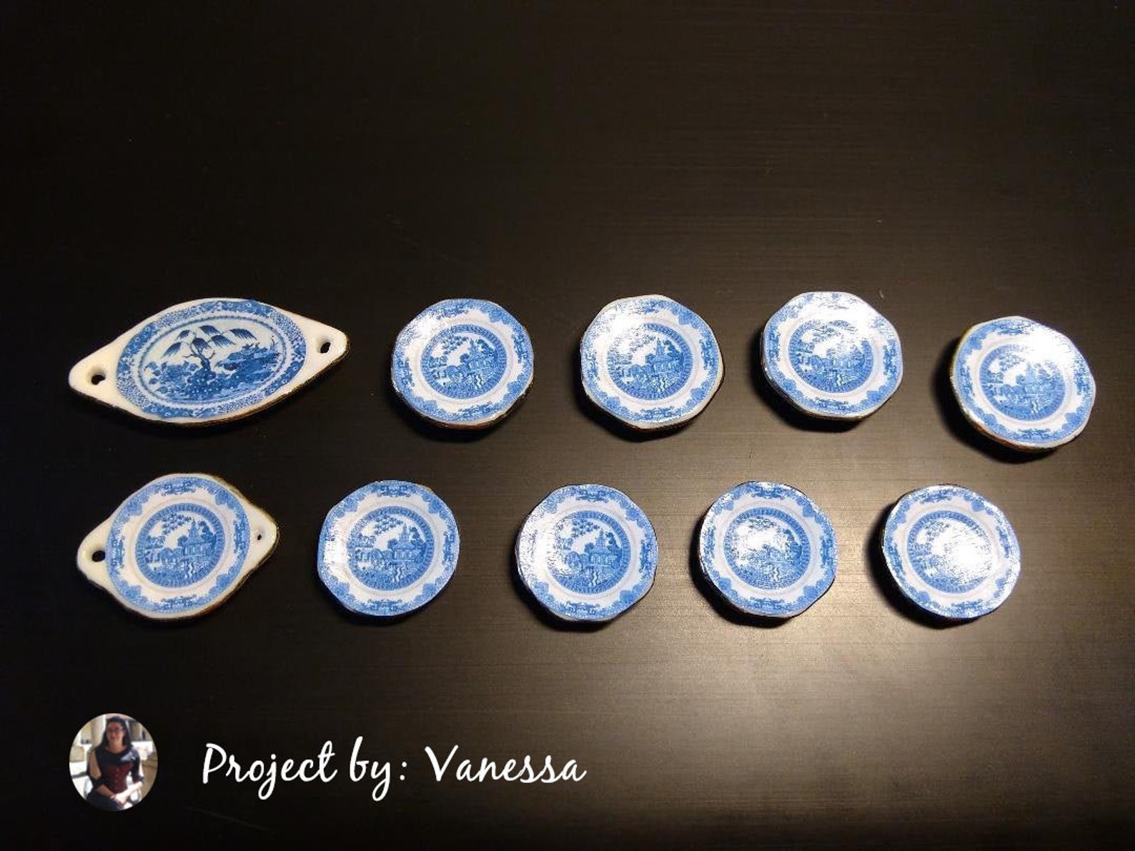 Dollhouse Printable Plates in 1/12 and 1/6 Scale Miniature - Etsy