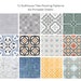 12 Dollhouse Tiles Flooring Patterns - A4 Printable Sheet - Instant Download - PDF 
