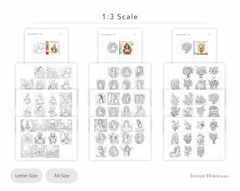 Libro Da Colorare Stampabile Per Case Delle Bambole Di Carta: Mini - Foto 4