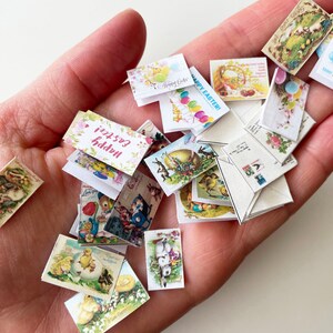 Miniature Printable Easter Greeting Cards With Envelopes | 1/12 | 1/6 ...