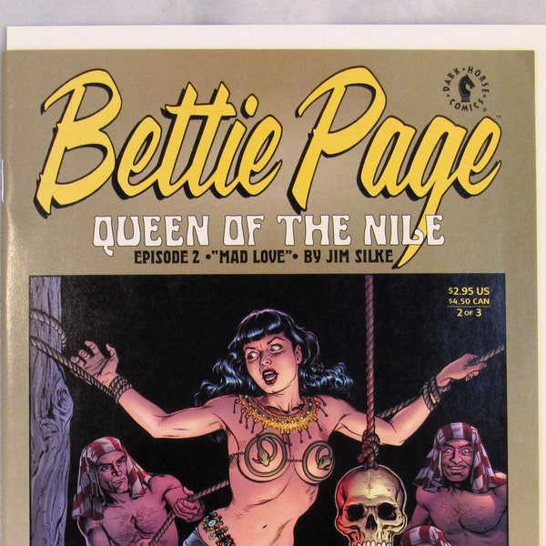 Bettie Page Queen of the Nile 2 NM+ Mad Love by Jim Silke Dave Stevens Cover Dark Horse Comics Book February 2000 Birthday Gifts for Him Her