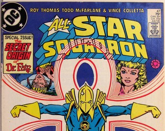 All Star Squadron 47 NM Key Issue Dr Fate Origin Todd McFarlane Art DC Comics Book Copper Age July 1985 Christmas Anniversary Gifts for Him