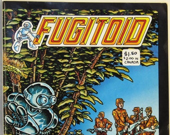 Fugitoid 1 GDVG Magazine Size Eastman Laird TMNT RARE Tie-in Copper Age 1985 Mirage Studios Robot Story Comics Anniversary Gifts for Him Her