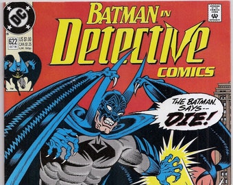 Detective Comics 622 VFNM Batman Dick Sprang Cover October 1990 Copper Age DC Comics Book Christmas Gifts Birthday Gifts for Him