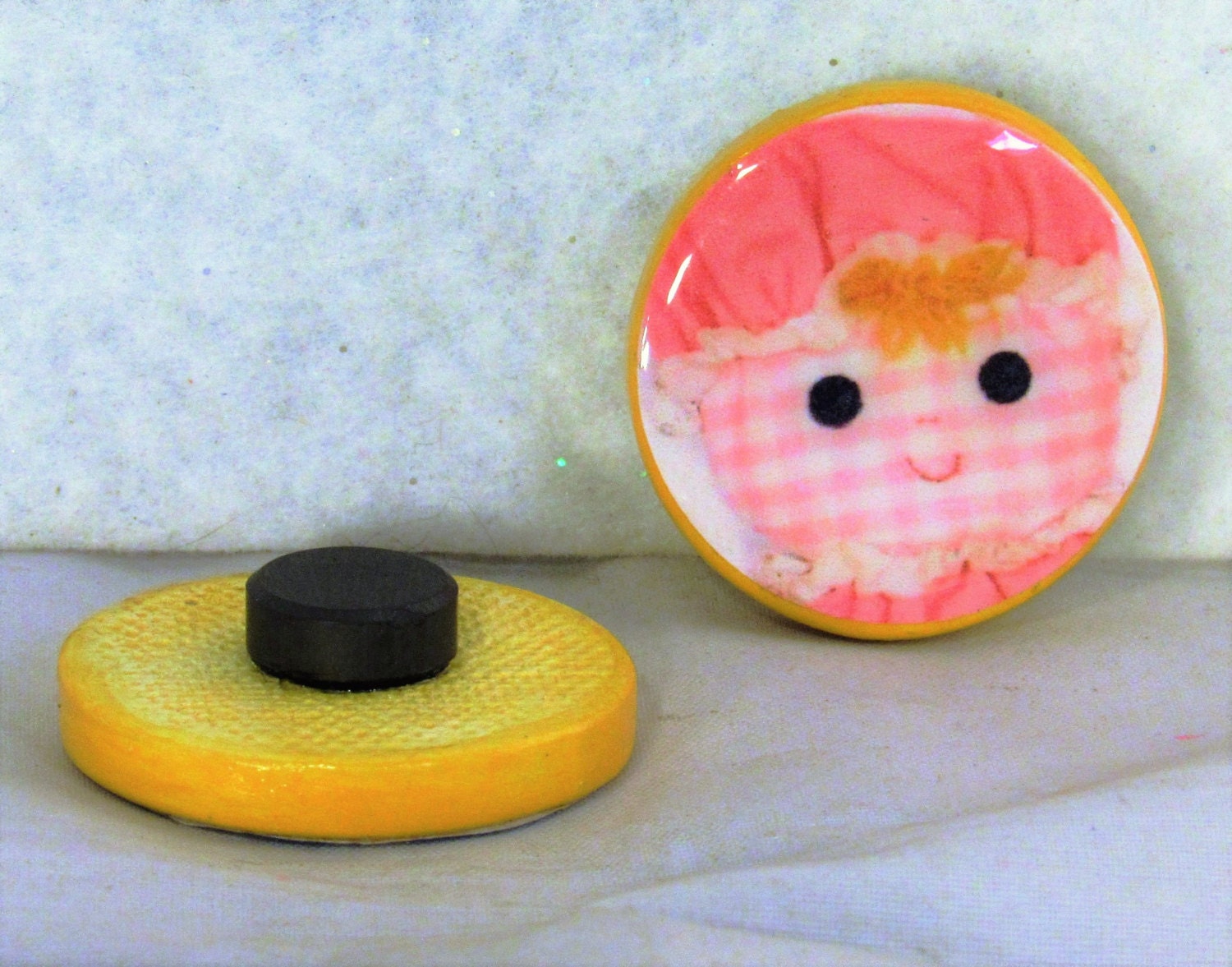 Refrigerator Set Vintage Doll Photo Art Lolly Cholly Etsy