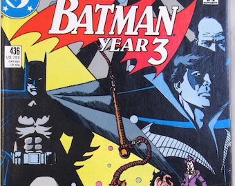 Batman Year 3 1 of 4 436 NM- Key Issue 1st Appearance Tim Drake 1st Print DC Comics Book Copper Age August 1989 Anniversary Gifts for Him