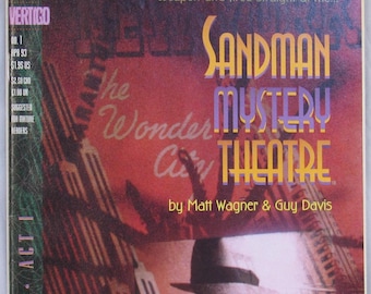 Sandman Mystery Theatre 1 NM Tarantuala by Matt Wagner DC Vertigo Comics Book April 1993 Christmas Birthday Gifts for Him Her