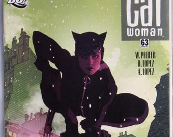 Catwoman 63 NM+ Popular Artist Adam Hughes Cover DC Comics Book Modern Age 2000s Christmas Gifts for Him Her
