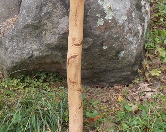 Vintage Didgeridoo, Eucalyptus Wood, Hand Made, 1990, Australia, Aboriginal Music, 34 inch Length