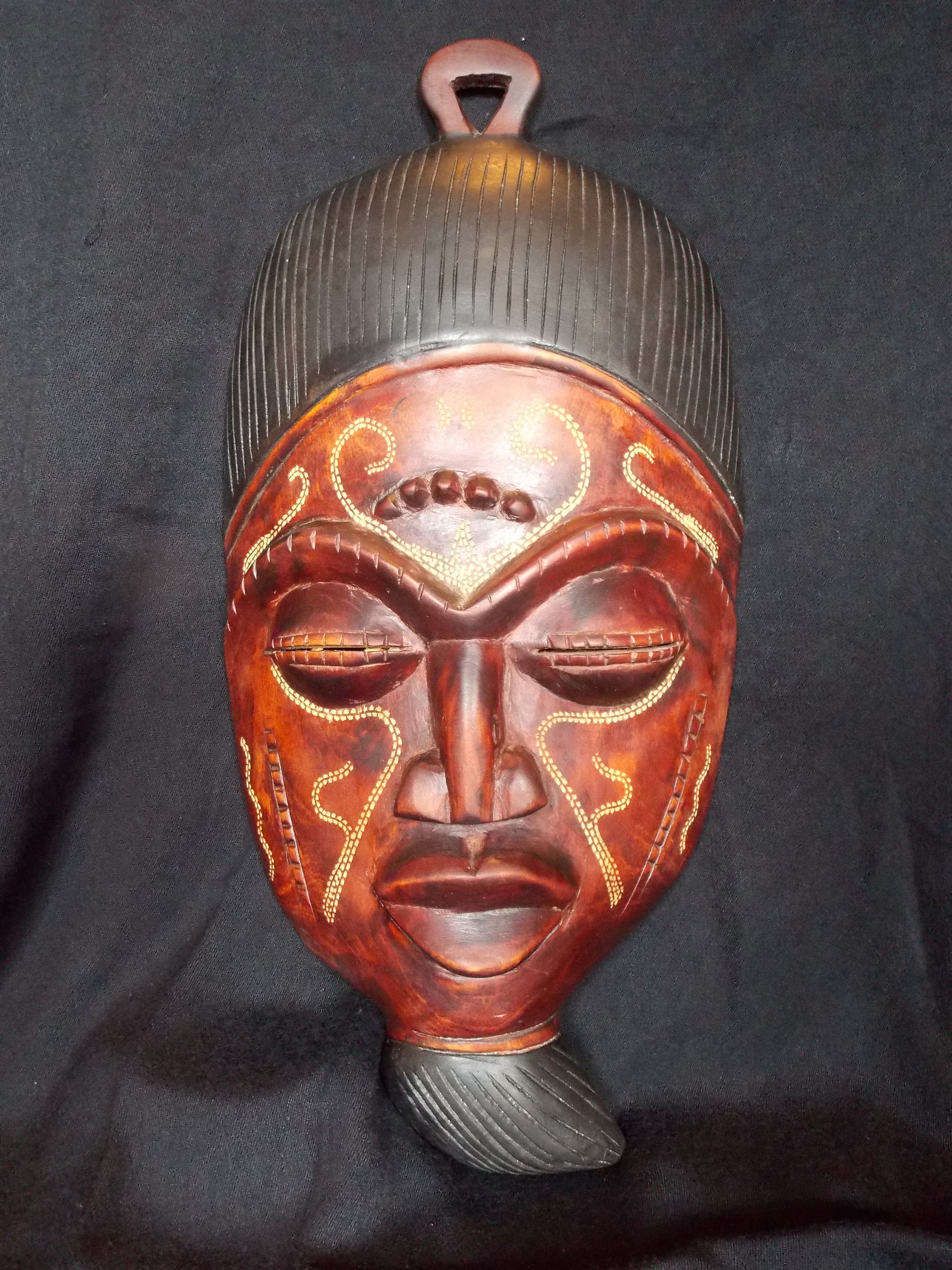African Carved Wood Mask Maasai Mask Large Mask Etsy