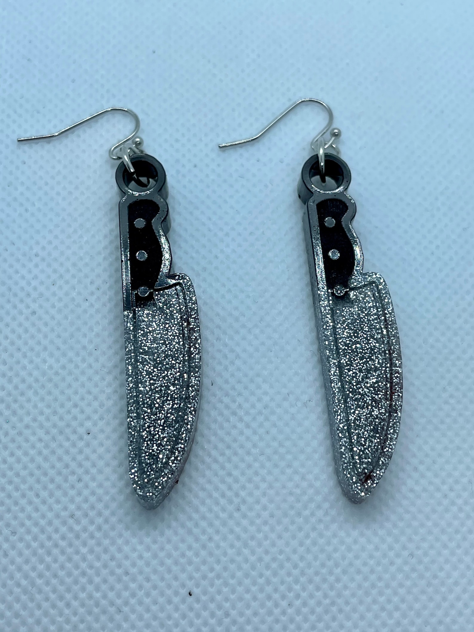Knife Dangle Earrings Dangle Earrings Silver Cute Dangle Etsy
