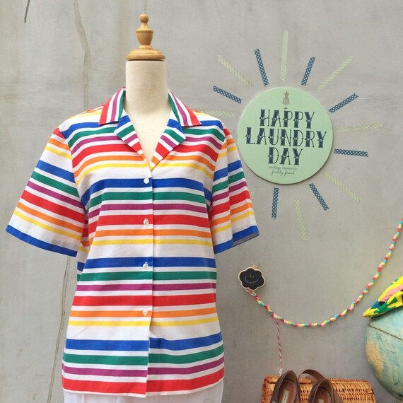 Rainbow Promise | Vintage 1960s groovy retro Rainb