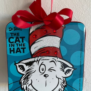 Custom Dr Seuss Inspired The Cat in the Hat Christmas Ornament