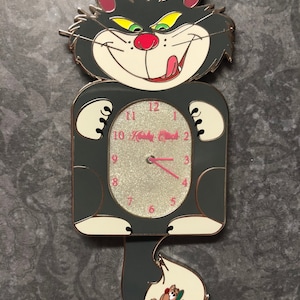 Fantasy Pin Kooky Clocks Inspired by Cinderella’s Lucifer and Gus Mouse IN HAND