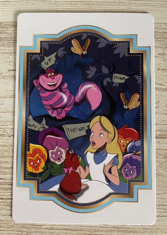 Impression de carte postale inspirée par Alice au pays des - Etsy France