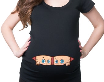 baby peeking t shirt