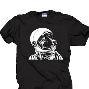 Space Dog T-Shirt Funny Dog Astronaut Tee Shirt