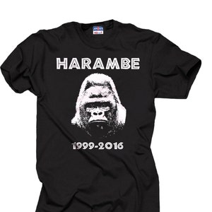 Harambe Gorilla T-shirt Harambe Shirt Gorilla T-shirt
