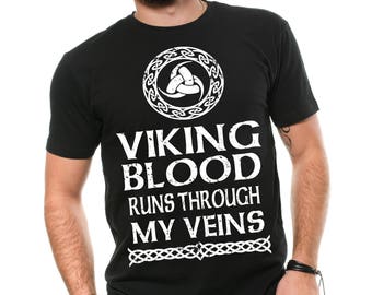 Camiseta de herencia vikinga, camiseta de sangre vikinga, camiseta para hombre, camiseta de herencia
