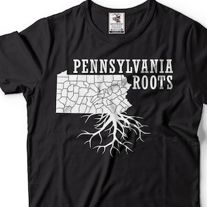 Pennsylvania  Roots T-shirt State Heritage Pennsylvania Born Birthday Gift Unisex T-shirt United States Shirt