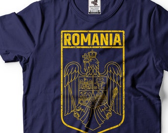 Rumänien T-shirt rumänischen Erbe Flagge T-Shirt Wappen Nationaltag t-Shirt Herren Unisex T-shirt