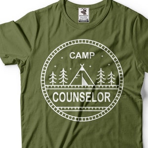 Camping T-shirt Camp Counselor Shirt Summer Camp Counselor Tee Shirt